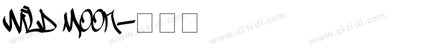 wild moon字体转换